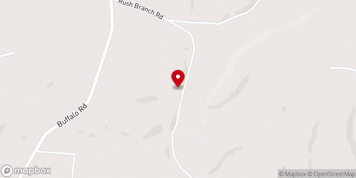 Map showing location of Grinder's Creek Church of Christ