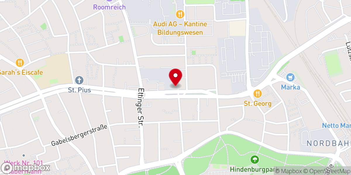 Map showing location of Islamische Gemeinschaft Ingolstadt