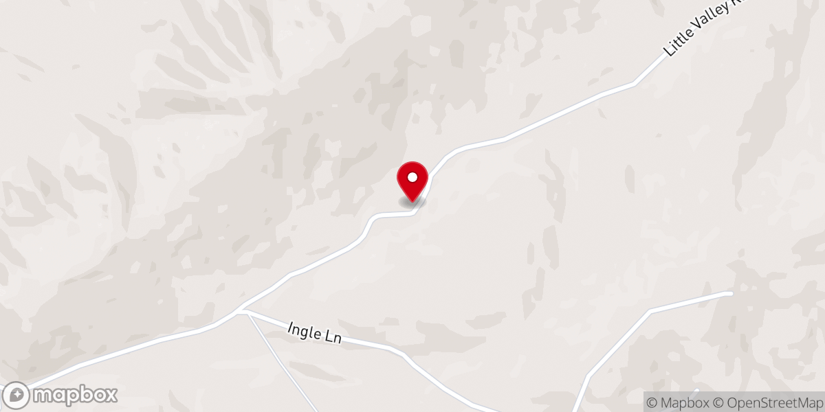 Map showing location of Little Valley Missionary Baptist Church