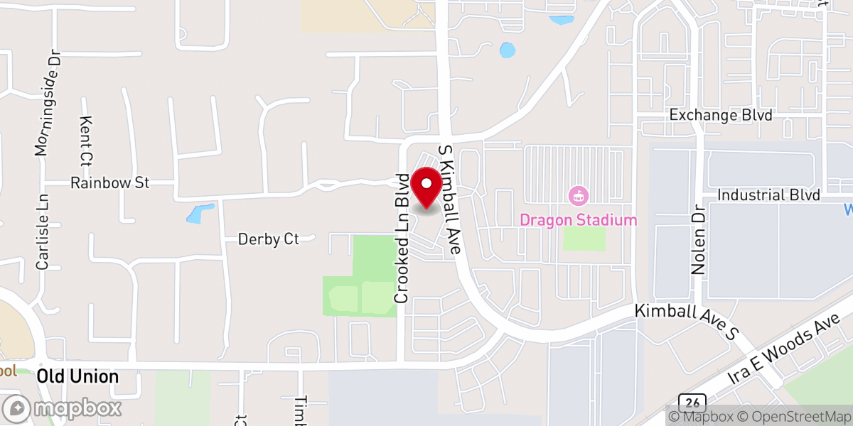 Map showing location of St John Baptist Church