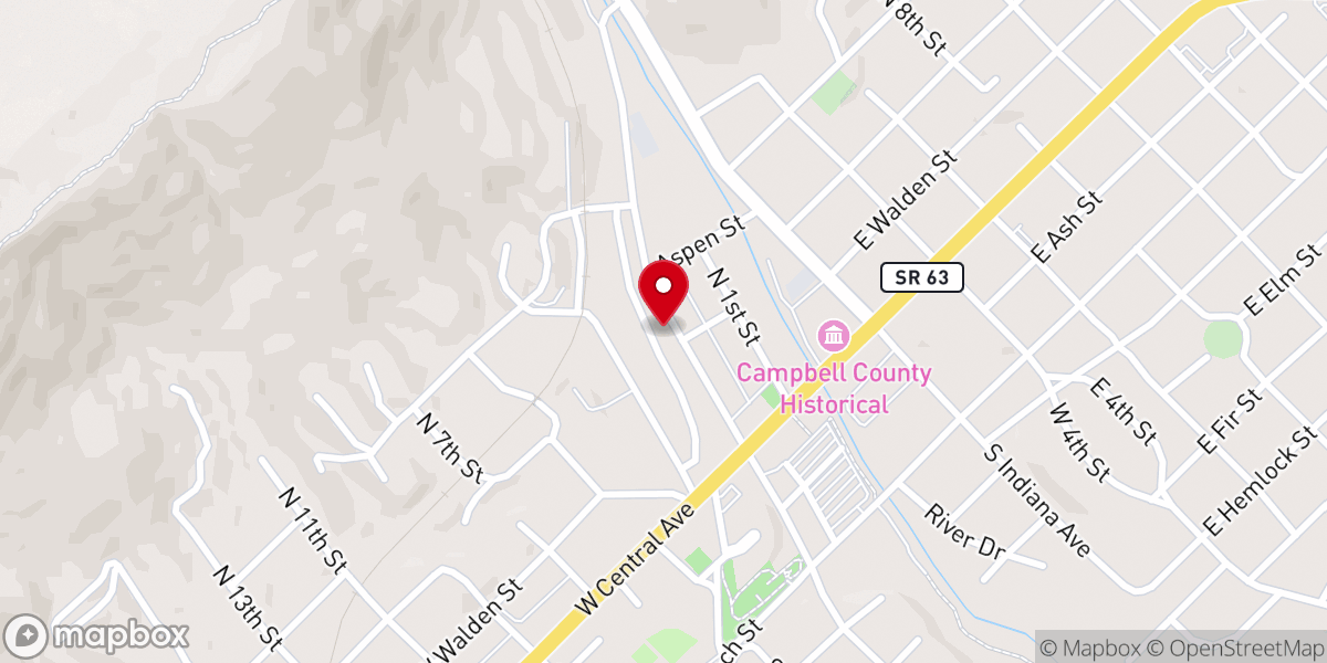 Map showing location of Grace Missionary Baptist Church