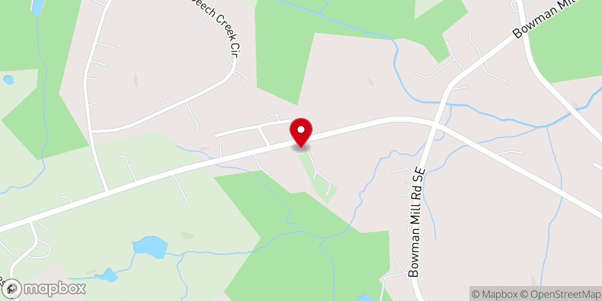 Map showing location of Pentecost United Methodist Church
