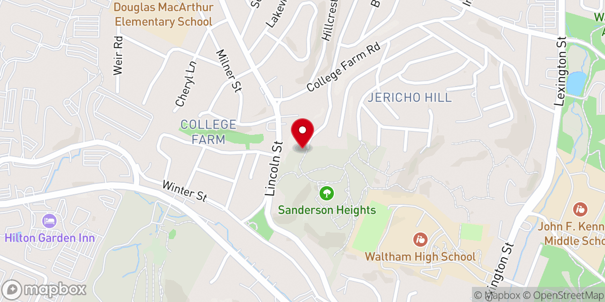 Map showing location of Seven Miles from Jerusalem Inc
