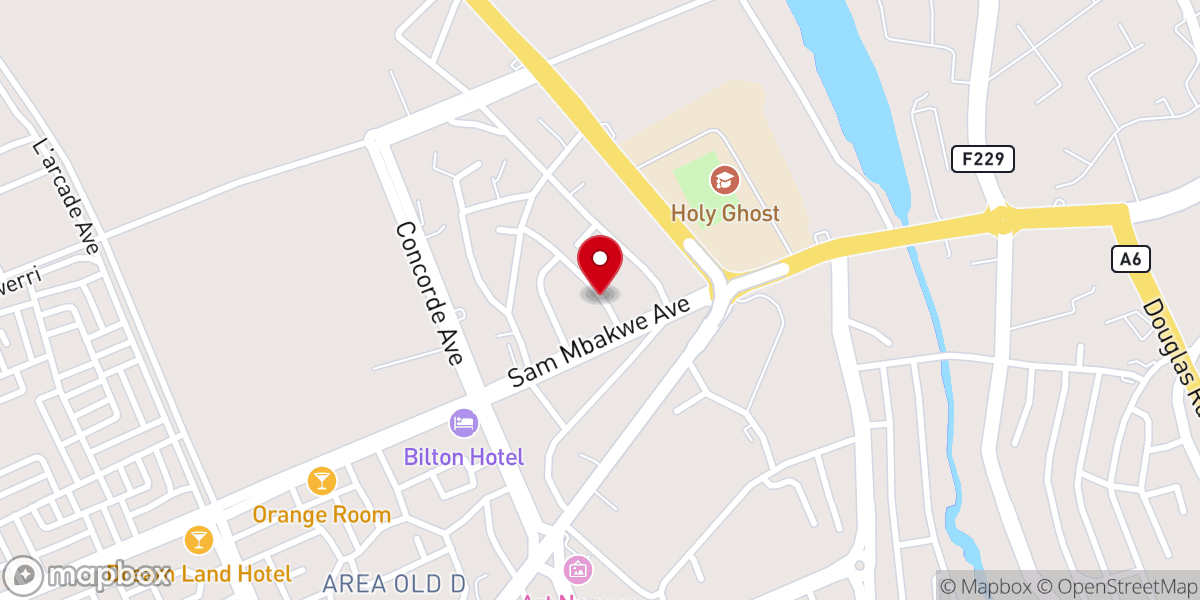 Map showing location of St. Andrew's Anglican Church, Aladinma