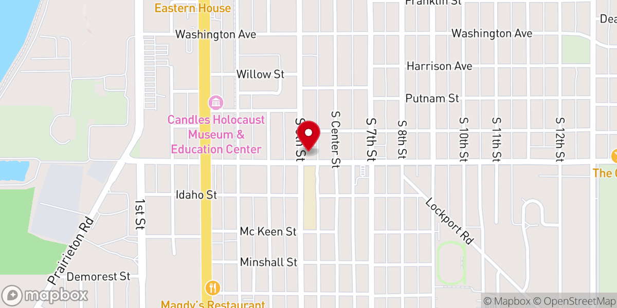 Map showing location of Journey Assembly of God