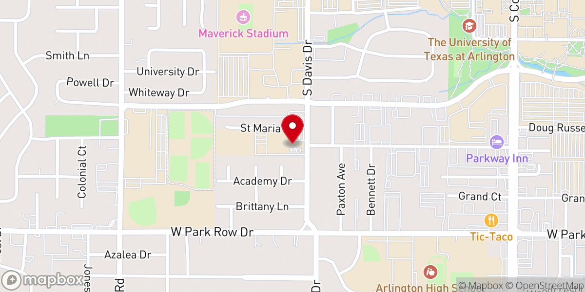 Map showing location of St Maria Goretti Catholic Church