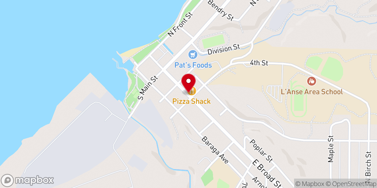 Map showing location of L'Anse