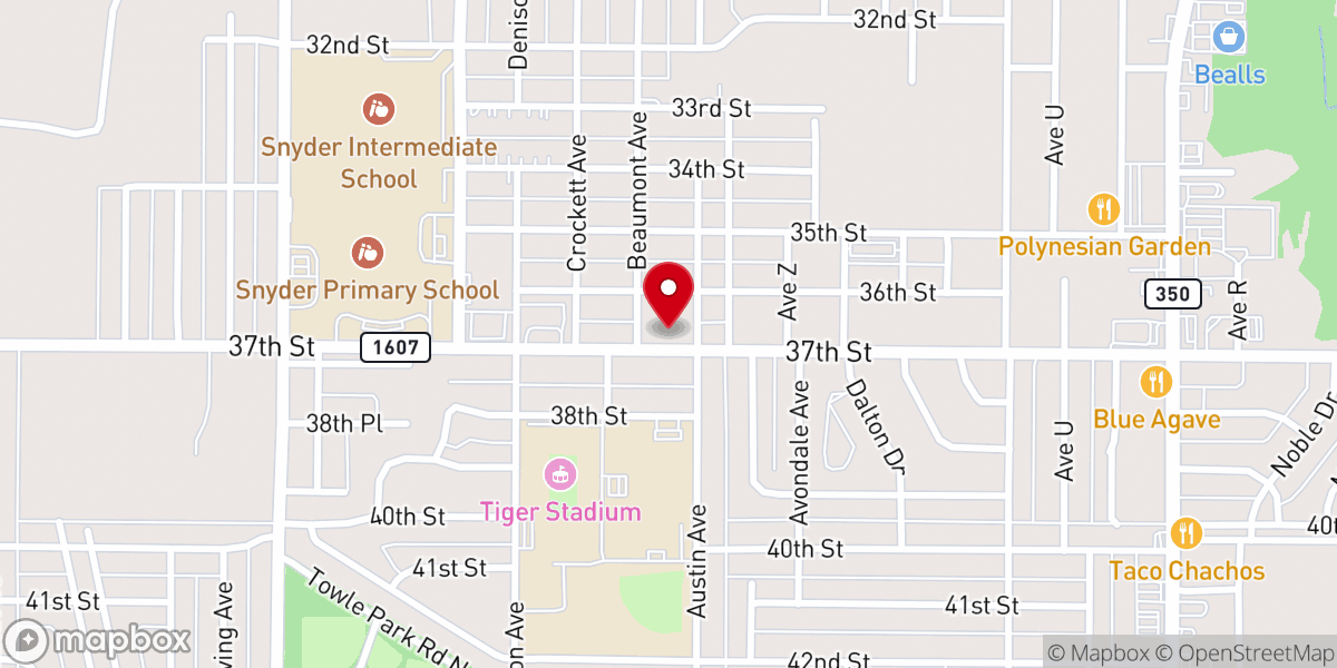 Map showing location of First Christian Church (Disciples of Christ)