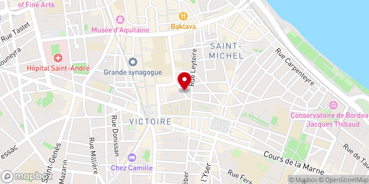 Map showing location of Chapelle Des Spiritains