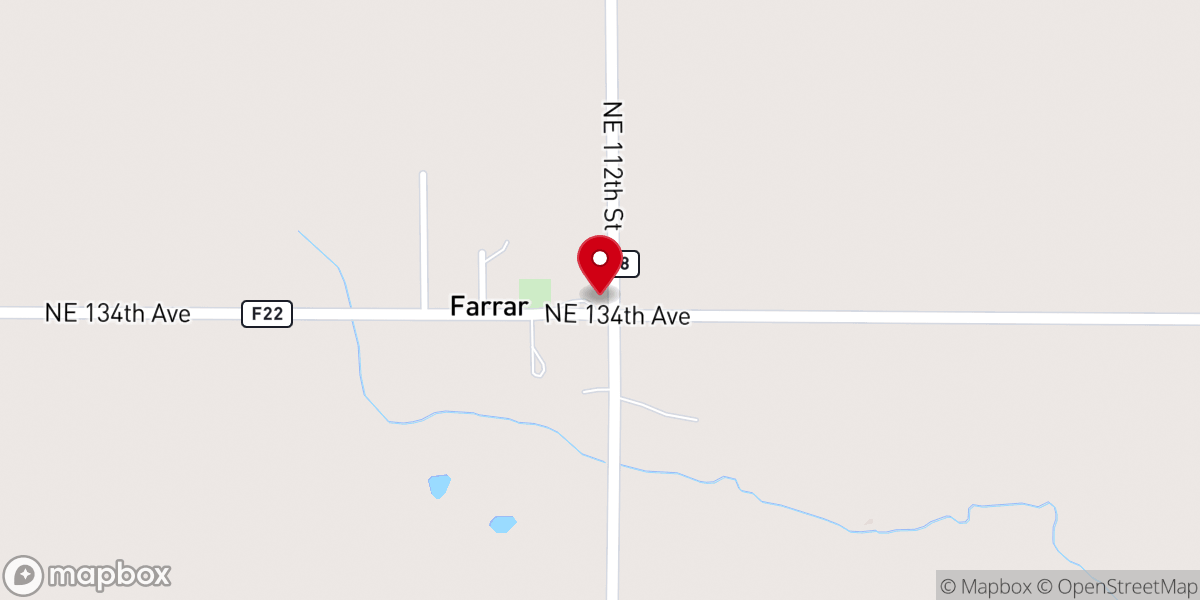 Map showing location of Farrar Bible Fellowship