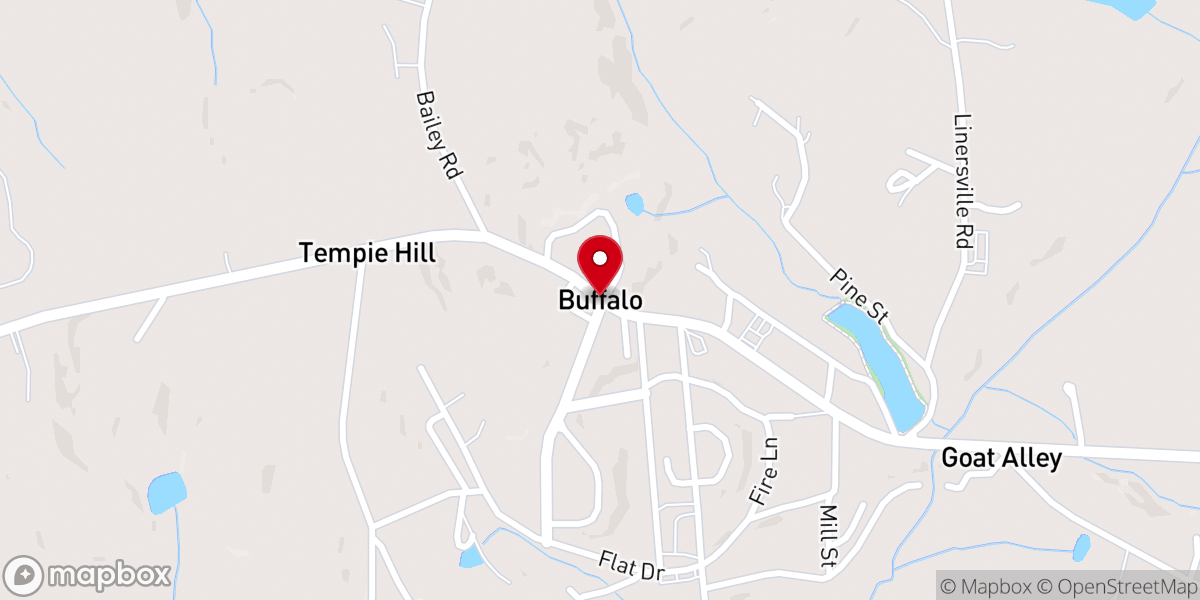 Map showing location of Buffalo