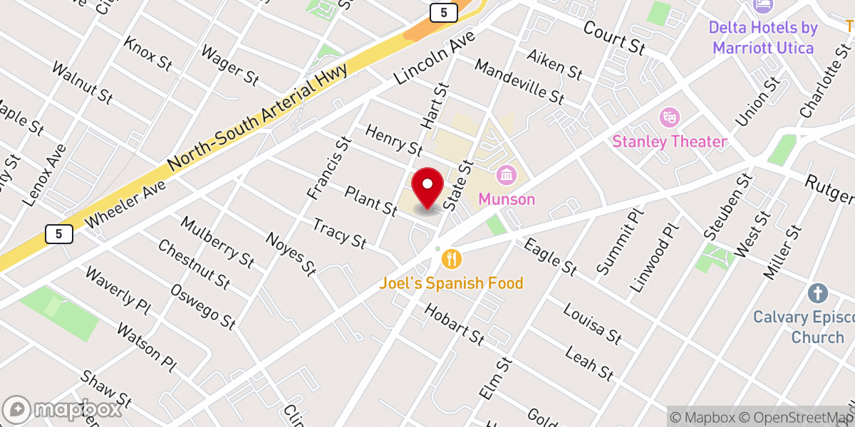 Map showing location of Cornerstone Community Church