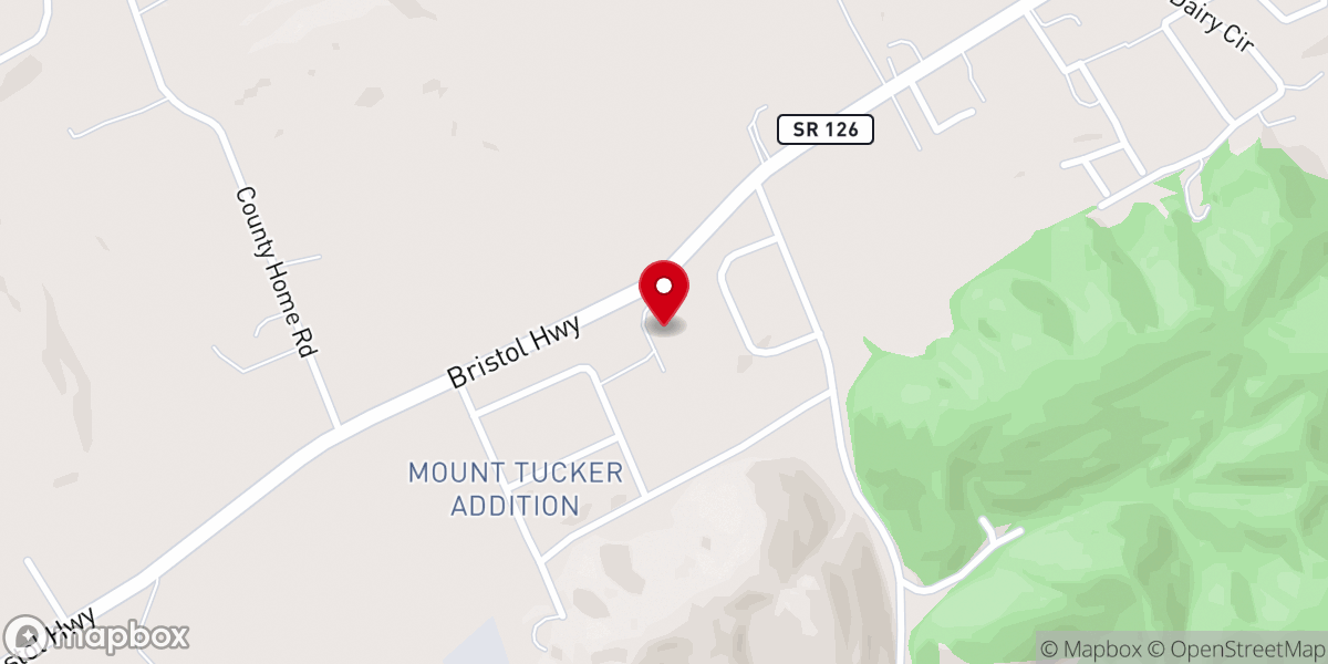 Map showing location of B’nai Sholom Congregation