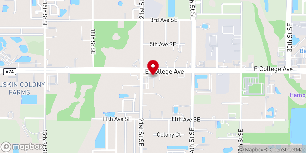 Map showing location of Center For Restoration