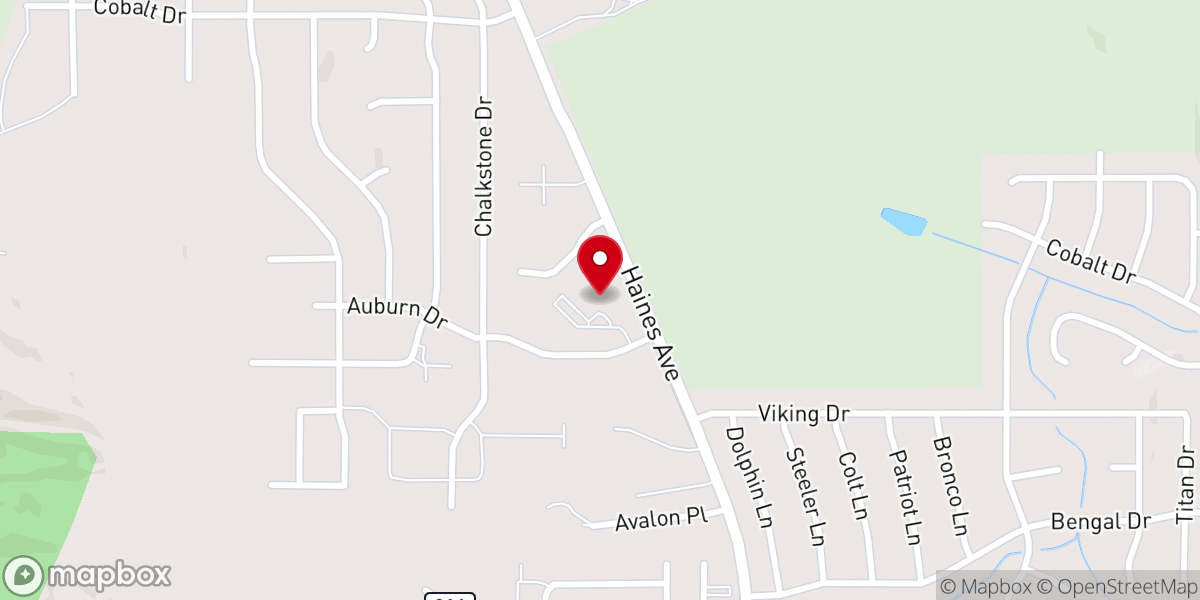 Map showing location of Atonement Lutheran Church ELCA