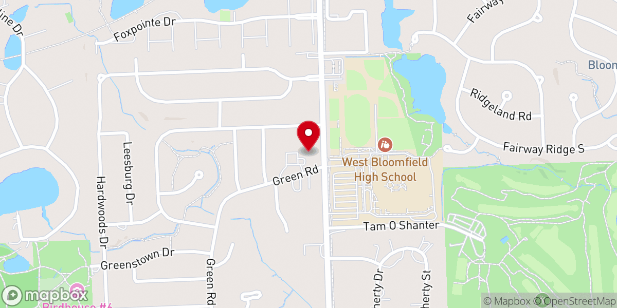 Map showing location of Holy Spirit Lutheran Church
