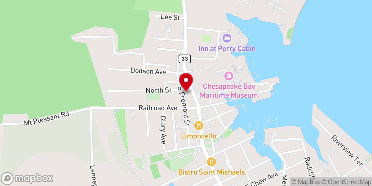 Map showing location of Trinity African Methodist Episcopal Zion Church