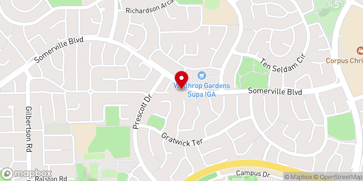 Map showing location of St Basil's Anglican Church