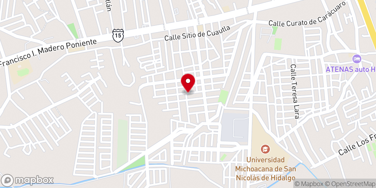Map showing location of Santuario del dios Kevin