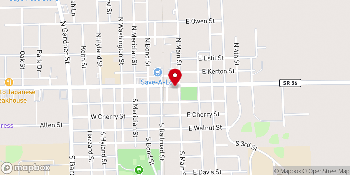 Map showing location of Java Station 56