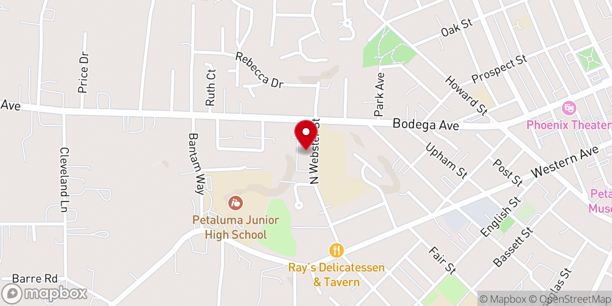 Map showing location of Stake President's Office