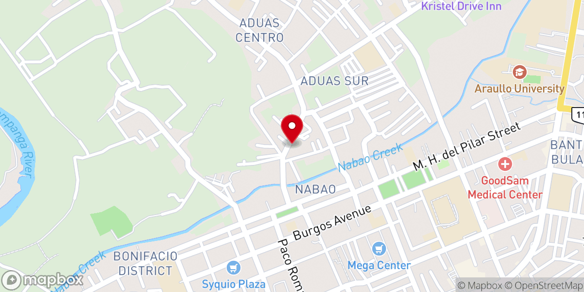 Map showing location of Christ the Living Word Assembly of God