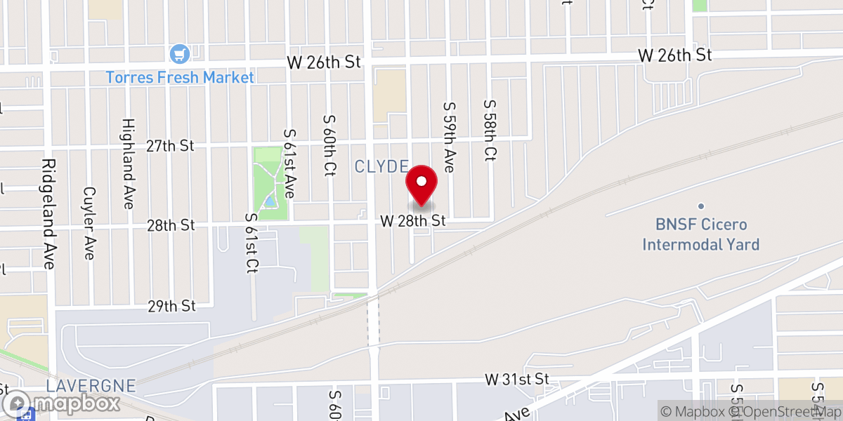 Map showing location of Good Shepherd Church