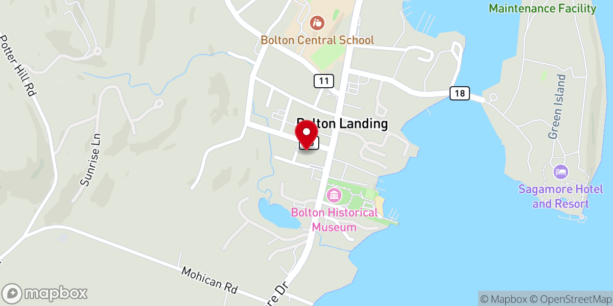 Map showing location of Blessed Sacrament Church
