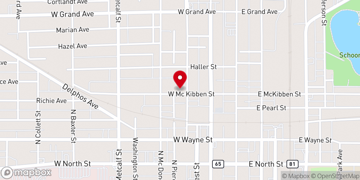 Map showing location of St Rose Catholic Church