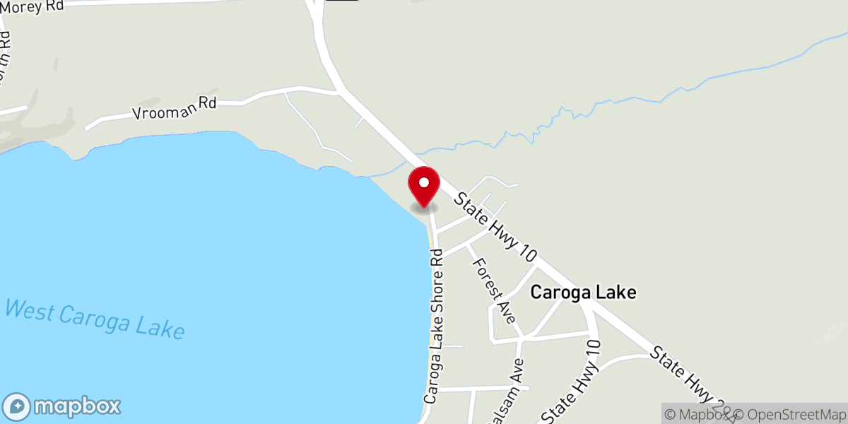 Map showing location of Caroga Arts Collective