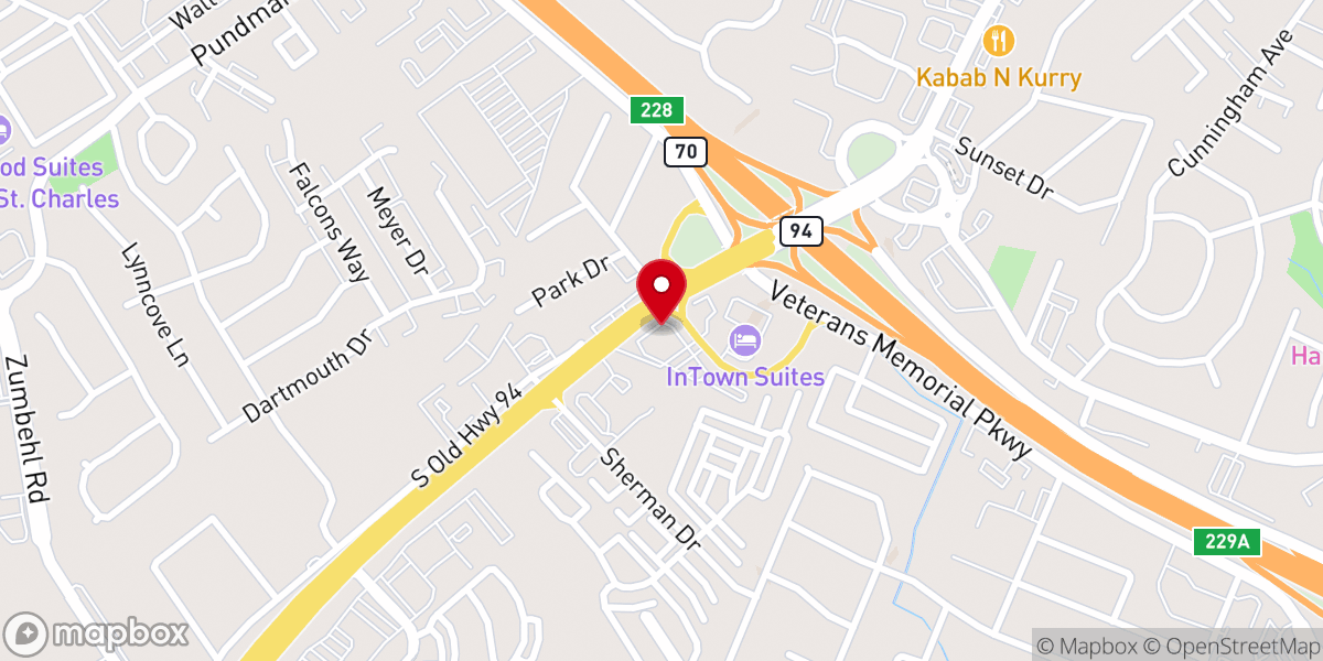 Map showing location of Peoples Community Christian Church