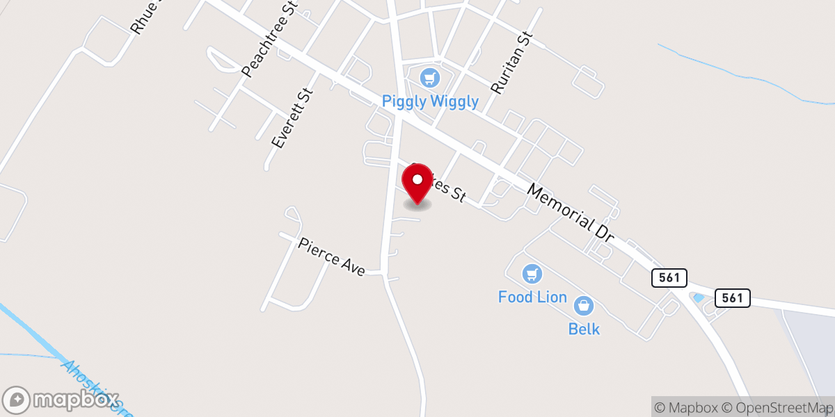 Map showing location of Carpenter’s Shop International Church