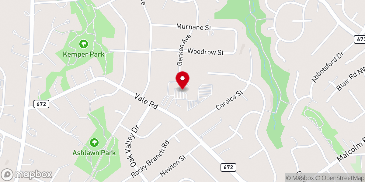 Map showing location of Saints Mark Catholic Church