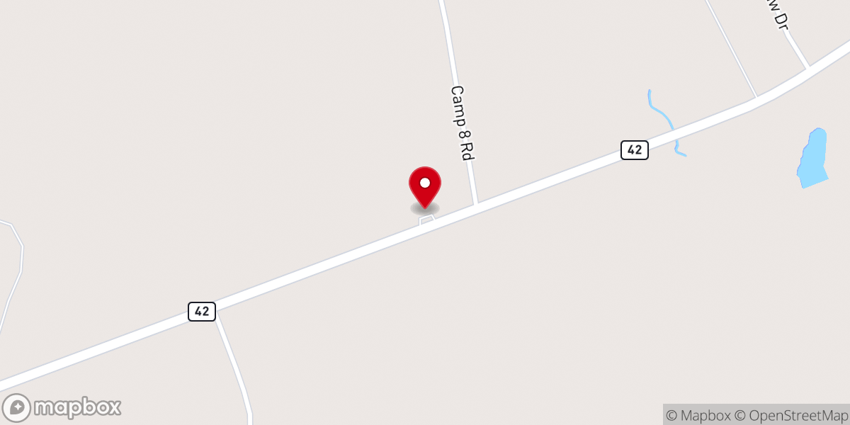 Map showing location of Richton Church of God