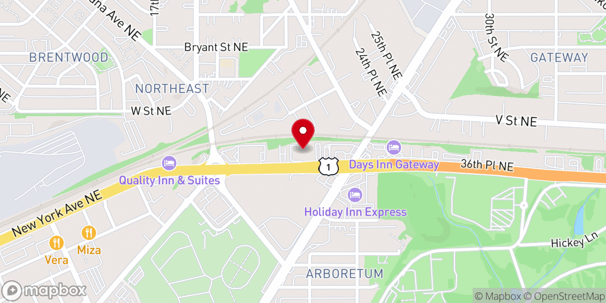 Map showing location of The Salvation Army Harbor Light Center
