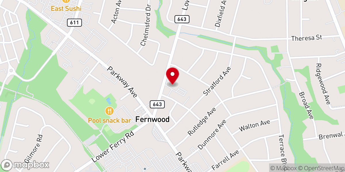Map showing location of St Paul A.M.E. Zion Church