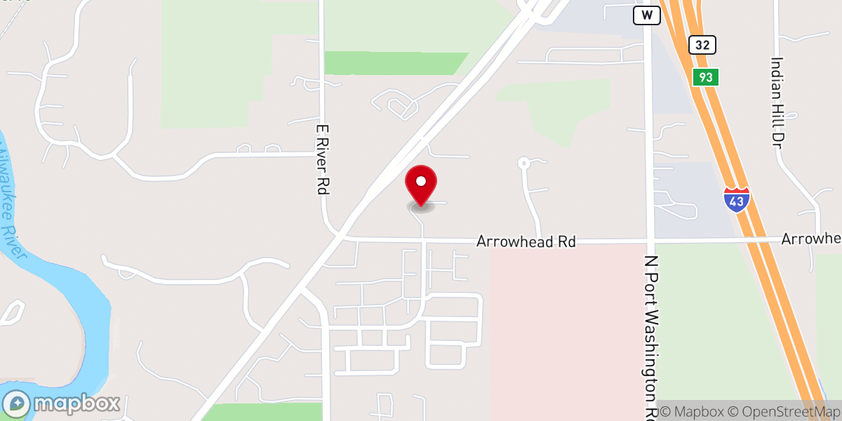 Map showing location of Our Savior Ev Lutheran Church and School (WELS)