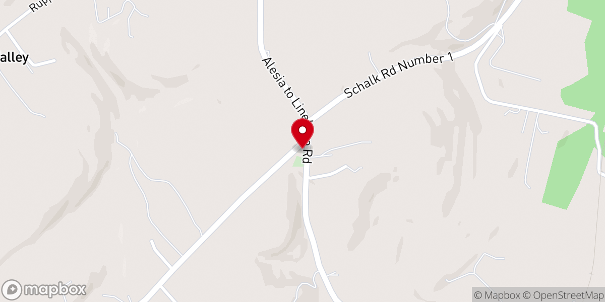 Map showing location of Methodist Church Alesia Free