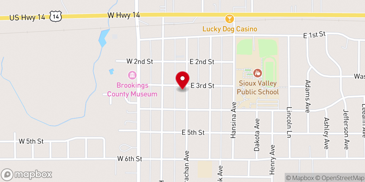 Map showing location of Calvary Orthodox Presbyterian Church