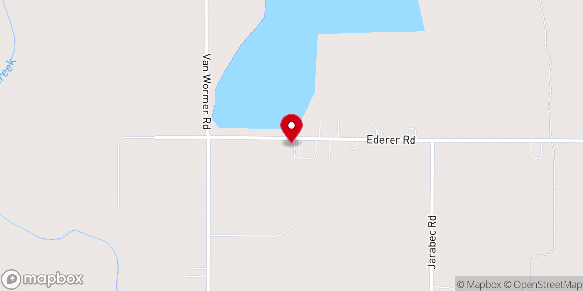 Map showing location of Christ Lutheran Church