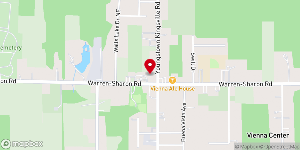 Map showing location of Vienna Presbyterian Church