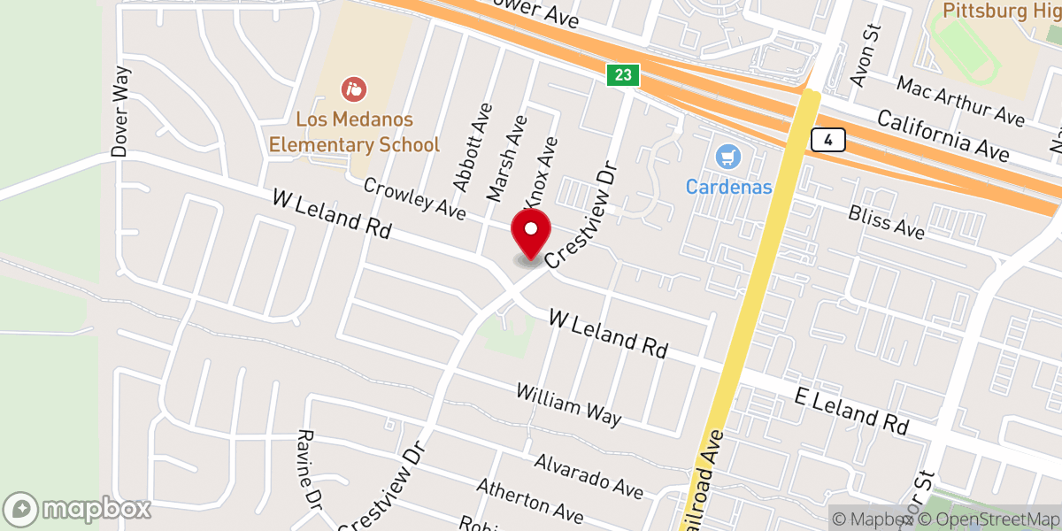 Map showing location of Temple Baptist Church