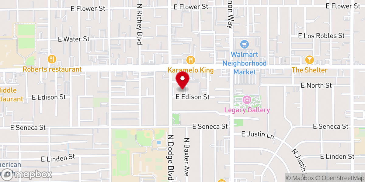Map showing location of Iglesia Fuente de Vida