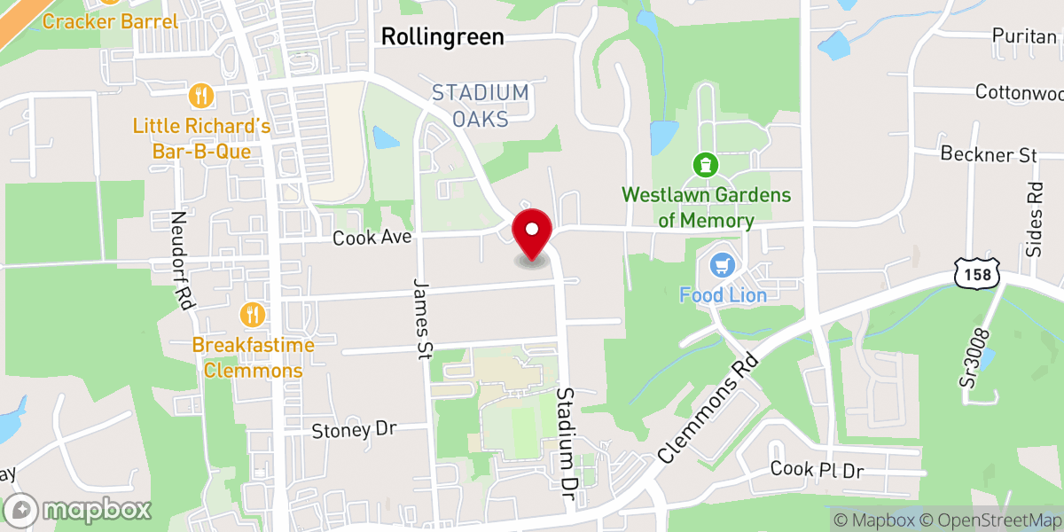 Map showing location of JCMI Clemmons