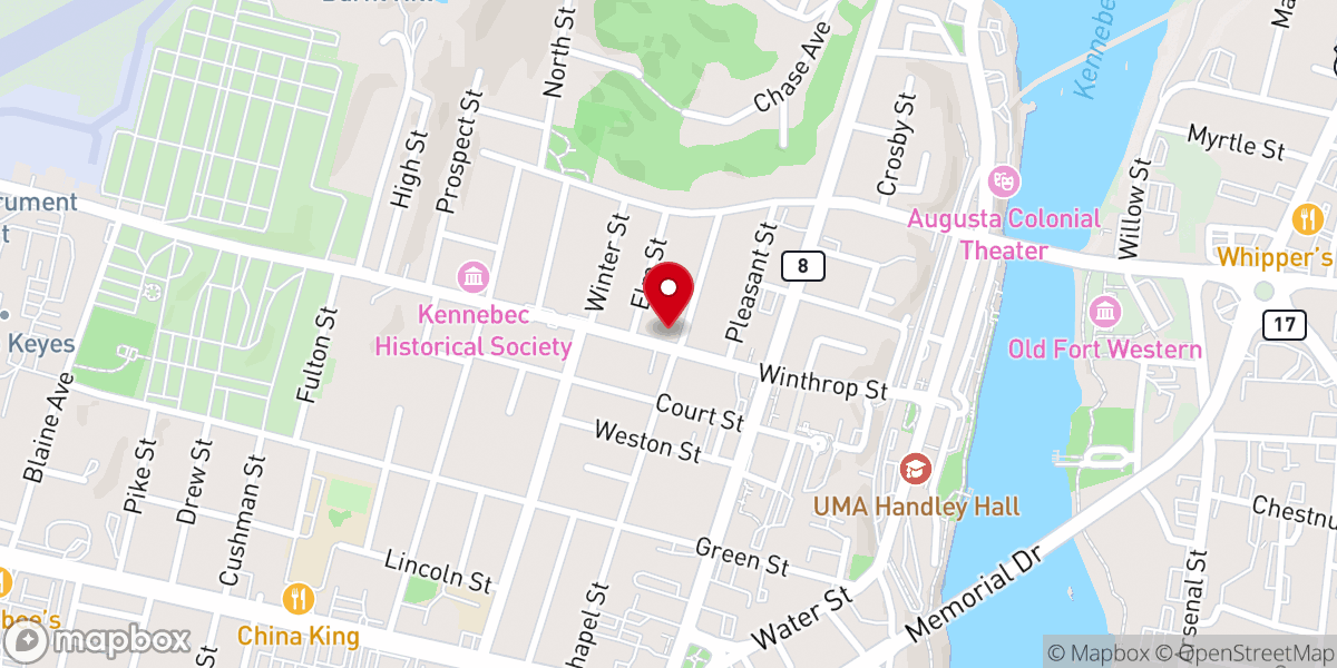 Map showing location of Unitarian Universalist Community Church