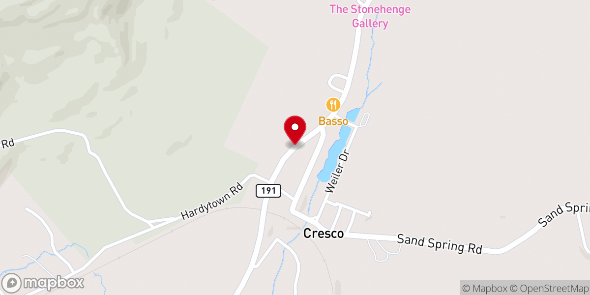 Map showing location of St. Bernadette
