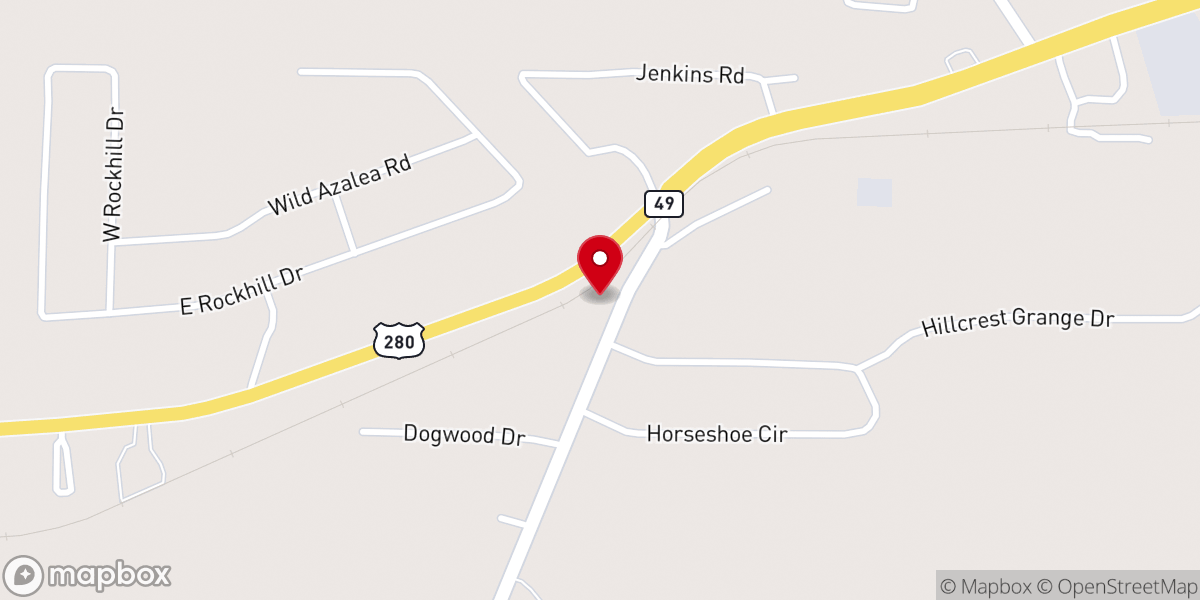 Map showing location of Shipp Chapel