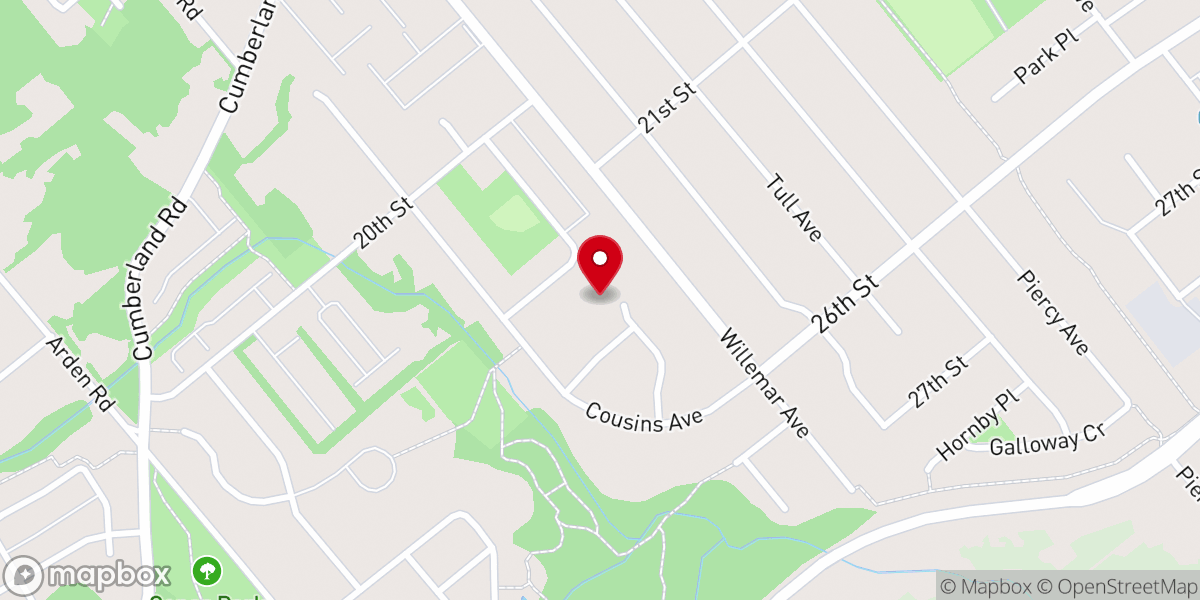 Map showing location of St. Barnabas Orthodox Church of the Comox Valley