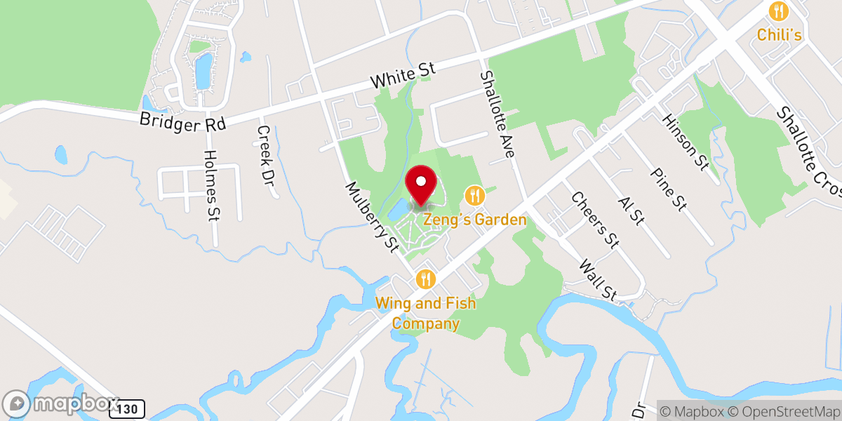 Map showing location of Mulberry Park