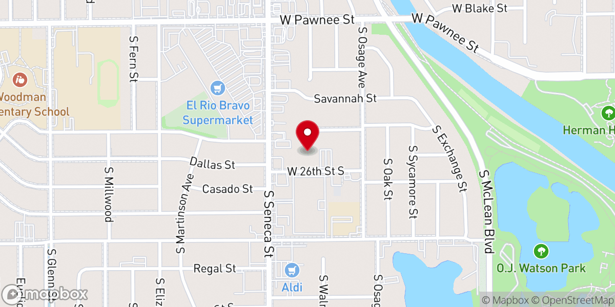 Map showing location of Bethany Lutheran Church